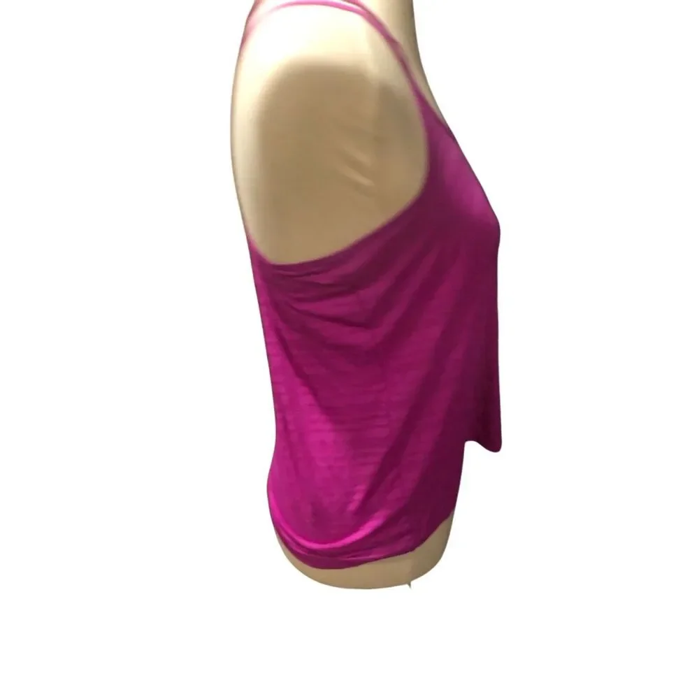 Nike pink string racerback running outdoor tank top size S